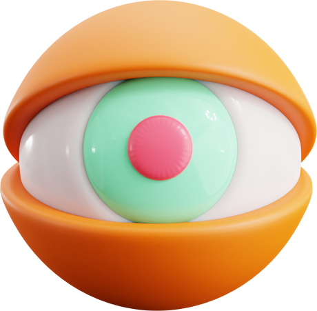 Eye Visual 3d Icon Illustration
